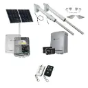 Viper 5 Long Stroke ITALIAN Solar Powered Automatic Double Swing Driveway Gate Opener 24 Volt Kit ROBUST Heavy Duty Design BASE KIT