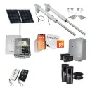 Remootio Viper 5 Long Stroke ITALIAN Solar Powered Automatic Double Swing Driveway Gate Opener 24 Volt Kit ROBUST Heavy Duty Design