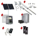 Viper 5 Long Stroke ITALIAN Solar Powered Automatic Double Swing Driveway Gate Opener 24 Volt Kit ROBUST Heavy Duty Design for Trade Installers