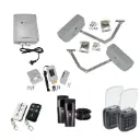 RAPTOR Extra Heavy Duty ITALIAN Electric 24V Low Voltage Automatic Double Swing Driveway Gate Opener Kit ROBUST Heavy Duty Design with TWO Keypads Entry Exit