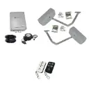 RAPTOR Extra Heavy Duty ITALIAN Low Voltage 24V Automatic Double Swing Driveway Gate Opener 24 Volt Kit ROBUST Heavy Duty Design BASE KIT