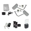 RAPTOR Extra Heavy Duty ITALIAN Low Voltage 24V Automatic Double Swing Driveway Gate Opener 24 Volt Kit ROBUST Heavy Duty Design with Keypad Pin Code