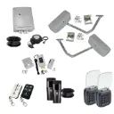 RAPTOR Extra Heavy Duty ITALIAN Low Voltage 24V Automatic Double Swing Driveway Gate Opener 24 Volt Kit with Wifi Mobile App Control and Keypad Entry Exit