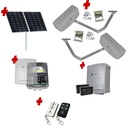 RAPTOR Extra Heavy Duty ITALIAN Solar Powered Automatic Double Swing Driveway Gate Opener 24 Volt Kit ROBUST Heavy Duty Design BASE KIT