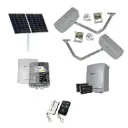 RAPTOR Extra Heavy Duty ITALIAN Solar Powered Automatic Double Swing Driveway Gate Opener 24 Volt Kit ROBUST Heavy Duty Design BASE KIT