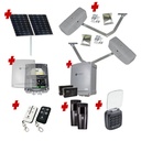 RAPTOR Extra Heavy Duty ITALIAN Solar Powered Automatic Double Swing Driveway Gate Opener 24 Volt Kit ROBUST Heavy Duty Design with Keypad Pin Code