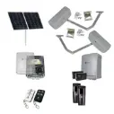 RAPTOR Extra Heavy Duty ITALIAN Solar Powered Automatic Double Swing Driveway Gate Opener 24 Volt Kit ROBUST Heavy Duty Design for Trade Installers