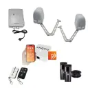 Remootio Apache ARTICULATING Italian Electric 24V Low Voltage Automatic Double Swing Driveway Gate Opener Kit ROBUST Heavy Duty Design