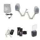Apache ARTICULATING Italian Electric 24V Low Voltage Automatic Double Swing Driveway Gate Opener Kit ROBUST Heavy Duty Design with Keypad Pin Code