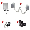 Apache ARTICULATING Italian Electric 24V Low Voltage Automatic Double Swing Driveway Gate Opener Kit ROBUST Heavy Duty Design for Trade Installers