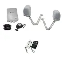 Apache ARTICULATING Italian Low Voltage 24V Automatic Double Swing Driveway Gate Opener 24 Volt Kit ROBUST Heavy Duty Design BASE KIT