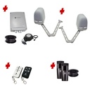 Apache ARTICULATING Italian Low Voltage 24V Automatic Double Swing Driveway Gate Opener 24 Volt Kit ROBUST Heavy Duty Design for Trade Installers