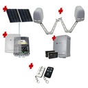 Apache ARTICULATING Italian Solar Powered Automatic Double Swing Driveway Gate Opener 24 Volt Kit ROBUST Heavy Duty Design BASE KIT