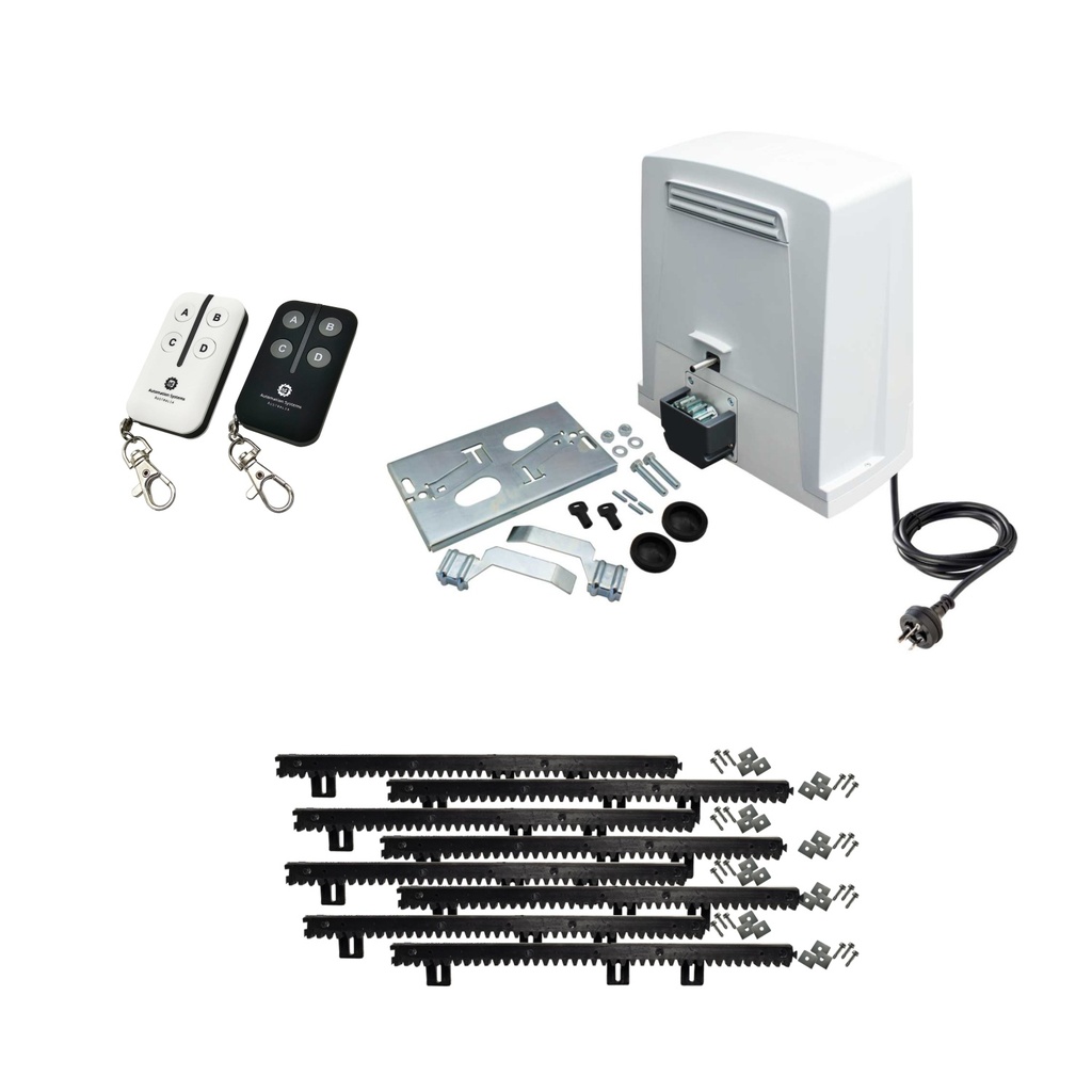 BKV 1500 Super Duty 36V Sliding Gate Opener 1500KG Base Kit with Limit Switches and Encoder Made in Italy