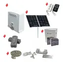 Chain Drive Super Duty COMMERCIAL GRADE Automatic Sliding Gate With BKV1500 Solar Powered Sliding Gate Motor Kit (1500KG/20M MAX)
