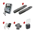 Double Swing Gate Automation Access Secure Kit Super Duty Linear Actuator with Limit Stops and Encoder Made in Italy