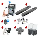 Double Swing Gate Automation Access Unlimited WiFi Bluetooth Kit Super Duty Linear Actuator with Limit Stops and Encoder Made in Italy