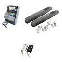 Double Swing Gate Automation Base Kit Super Duty Linear Actuator with Limit Stops and Encoder Made in Italy 