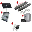 Solar Powered Swing Gate Automation Base Kit Super Duty Linear Actuator with Limit Stops and Encoder Made in Italy