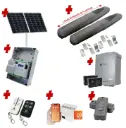 Solar Powered Swing Gate Automation Remootio Kit Super Duty Linear Actuator with Limit Stops and Encoder Made in Italy 