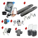 Double Swing Gate Automation Access Unlimited WiFi Bluetooth Kit Super Duty Linear Actuator with Limit Stops and Encoder Made in Italy 