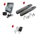 Double Swing Gate Automation Base Kit Super Duty Linear Actuator with Limit Stops and Encoder Made in Italy