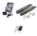Double Swing Gate Automation Base Kit Super Duty Linear Actuator with Limit Stops and Encoder Made in Italy