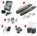 Double Swing Gate Automation Access Pro Kit Super Duty Linear Actuator with Limit Stops and Encoder Made in Italy 