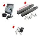 Double Swing Gate Automation Base Kit Super Duty Linear Actuator with Limit Stops and Encoder Made in Italy
