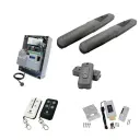 AXO 3 Super Duty Commercial Electric 24V Low Voltage Automatic Double Swing Driveway Gate Opener Kit ROBUST Heavy Duty Design for Trade Installers