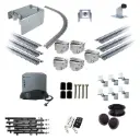 Complete Automatic Radius Turning Sectional Sliding Gate With Titan Electric Sliding Gate Motor