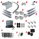 Complete Automatic Radius Turning Sectional Sliding Gate With Titan Electric Sliding Gate Motor