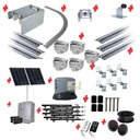 Complete Automatic Radius Turning Sectional Sliding Gate With Titan Solar Powered Sliding Gate Motor
