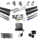 Complete Automatic Telescopic Sliding Gate System (Master and Trailing Sliding Gates) With Hardware Kit and Titan Electric Sliding Gate Motor