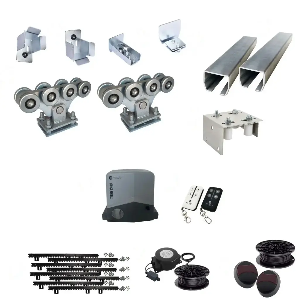 Complete Automatic Heavy Duty Cantilever System With Titan Electric Low Voltage Gate Motor Kit (Heavy Duty)