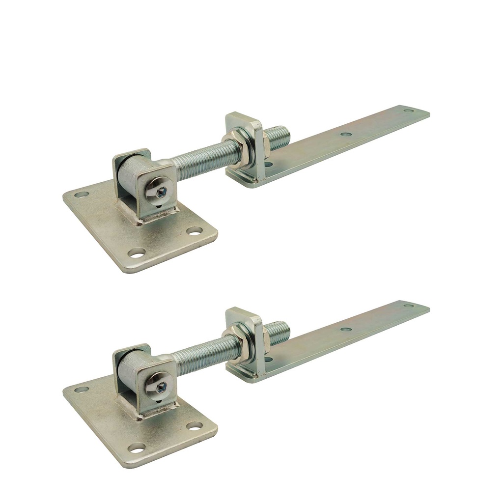 Universal LONG Left/Right Heavy Duty Highly M24 Bolt Adjustable Strap Hinge for Swing Gate 300mm Strap