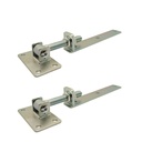 Universal LONG Left/Right Heavy Duty Highly M24 Bolt Adjustable Strap Hinge for Swing Gate 300mm Strap