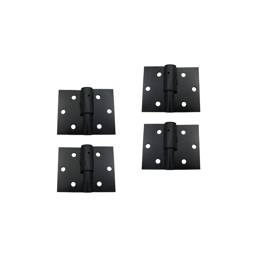 Left and Right Side (Satin Black) Ball Bearing Standard Lift Off Hinge for Swing Gates