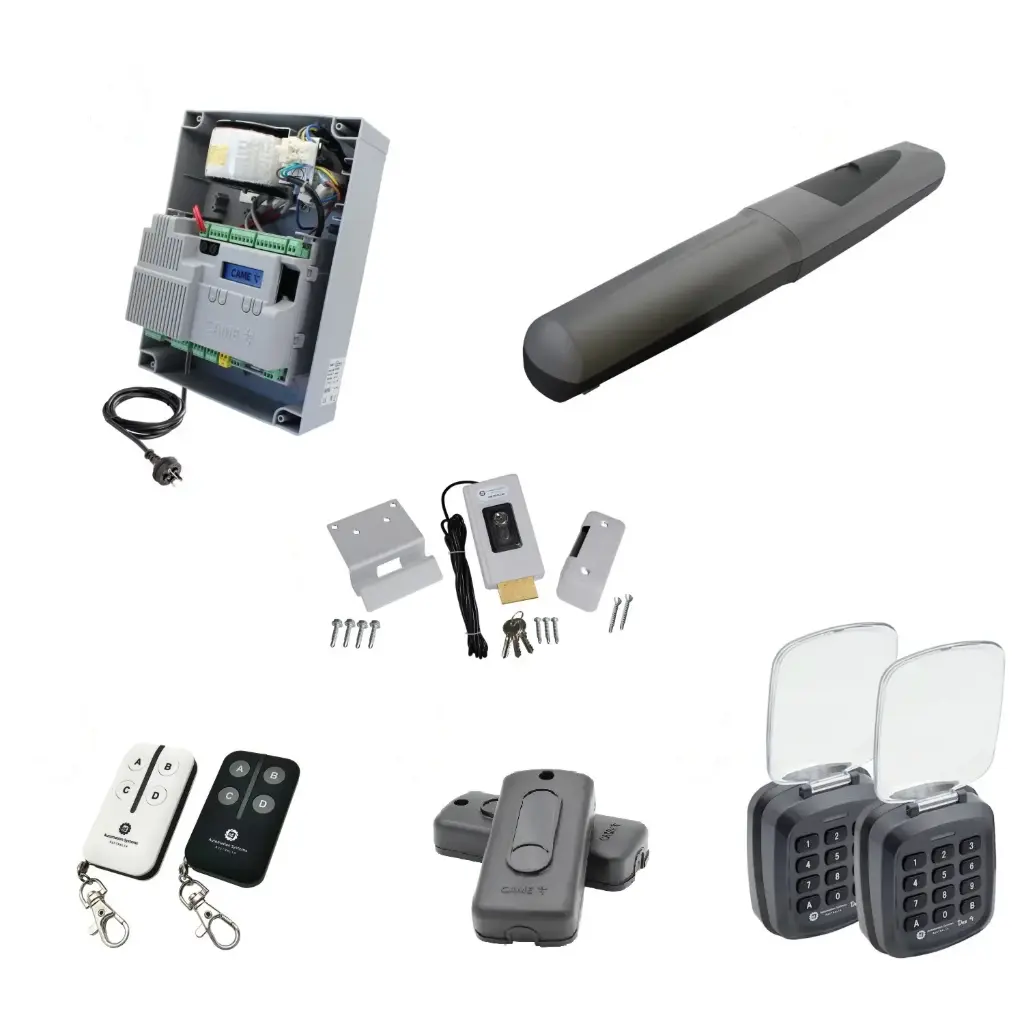 Single Swing Gate Automation Access Pro Kit Super Duty Linear Actuator 1000KG with Limit Stops and Encoder Made in Italy