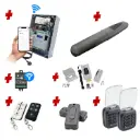 Single Swing Gate Automation Access Unlimited WiFi Bluetooth Kit Super Duty Linear Actuator 1000KG with Limit Stops and Encoder Made in Italy