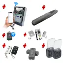 Single Swing Gate Automation Access Unlimited WiFi Bluetooth Kit Super Duty Linear Actuator 800KG with Limit Stops and Encoder Made in Italy