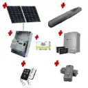 Solar Powered Single Swing Gate Automation Installer and Trade Kit Super Duty Linear Actuator 800KG with Limit Stops and Encoder Made in Italy