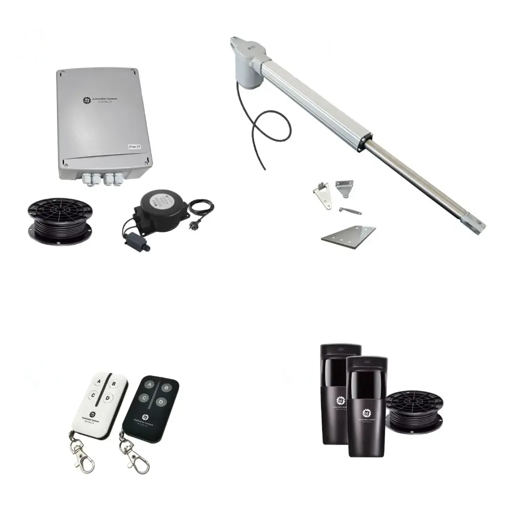 Viper 5 Long Stroke ITALIAN Low Voltage 24V Automatic Swing Driveway Gate Opener 24 Volt Kit ROBUST Heavy Duty Design for Trade Installers