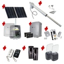 Viper 5 Long Stroke ITALIAN Solar Powered Automatic Swing Driveway Gate Opener 24 Volt Kit ROBUST Heavy Duty Design with Keypad Entry Exit