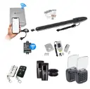 Orion LS Electric 24V Low Voltage Automatic Swing Driveway Gate Opener Kit Slimline Compact Design with Wifi Mobile App Control and Keypad Entry Exit