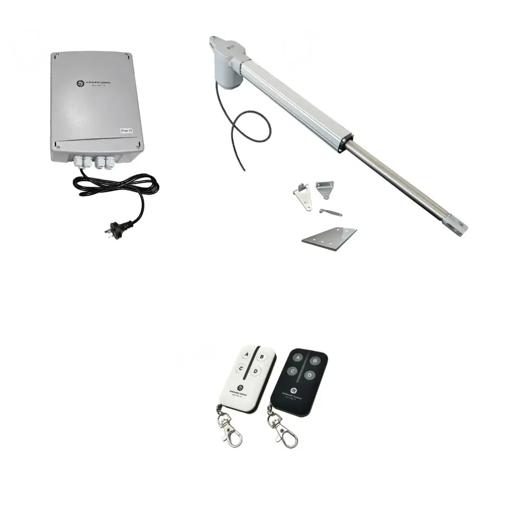 Viper 5 Long Stroke ITALIAN Electric 24V Low Voltage Automatic Swing Driveway Gate Opener Kit ROBUST Heavy Duty Design BASE KIT