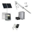 Viper 5 Long Stroke ITALIAN Solar Powered Automatic Swing Driveway Gate Opener 24 Volt Kit ROBUST Heavy Duty Design BASE KIT