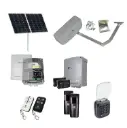RAPTOR Extra Heavy Duty ITALIAN Solar Powered Automatic Swing Driveway Gate Opener 24 Volt Kit ROBUST Heavy Duty Design with TWO Keypads Entry Exit