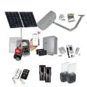 RAPTOR Extra Heavy Duty ITALIAN Solar Powered Automatic Swing Driveway Gate Opener 24 Volt Kit ROBUST Heavy Duty Design with Wifi Mobile App Control and Keypad Entry Exit