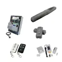 AXO 3 Super Duty Commercial Electric 24V Low Voltage Automatic Single Swing Driveway Gate Opener Kit ROBUST Heavy Duty Design for Trade Installers